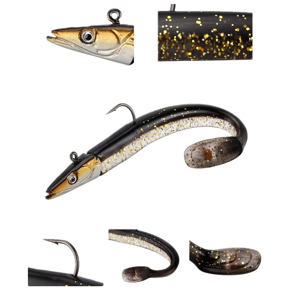 Soft Swimbaits Silicone Fishing Lures Rigged Lead Head Jigs Soft Lure Bass Swim - Image 3