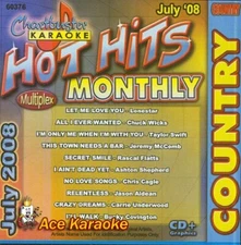 Chartbuster Karaoke CD+G - CB60376 (Country hot hits of JULY  2008)