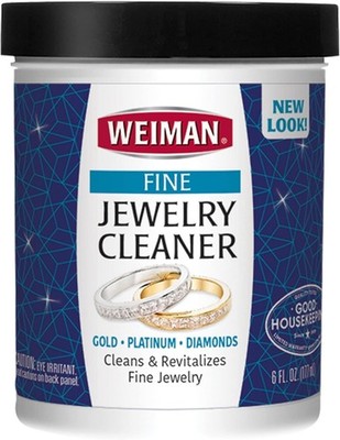 Weiman Jewelry Cleaner with Brush   Restores Shine to Gold, Platinum & Gems