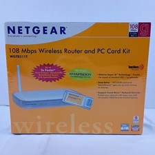 Netgear 108 Mbps Wireless Router and PC Card Kit Bundle WGTB511T New  Sealed