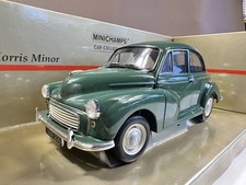 Minichamps 1/18 Morris Minor 1950s Classic Car Model Green Boxed