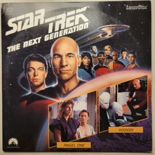 STAR TREK THE NEXT GENERATION Episodes 15  16 LaserDisc ANGEL ONE / 11001001