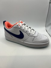 Nike Court Borough Low 2 GS Kids 6.5Y White/DK Purple/Dust-Copa BQ5448 112 NEW