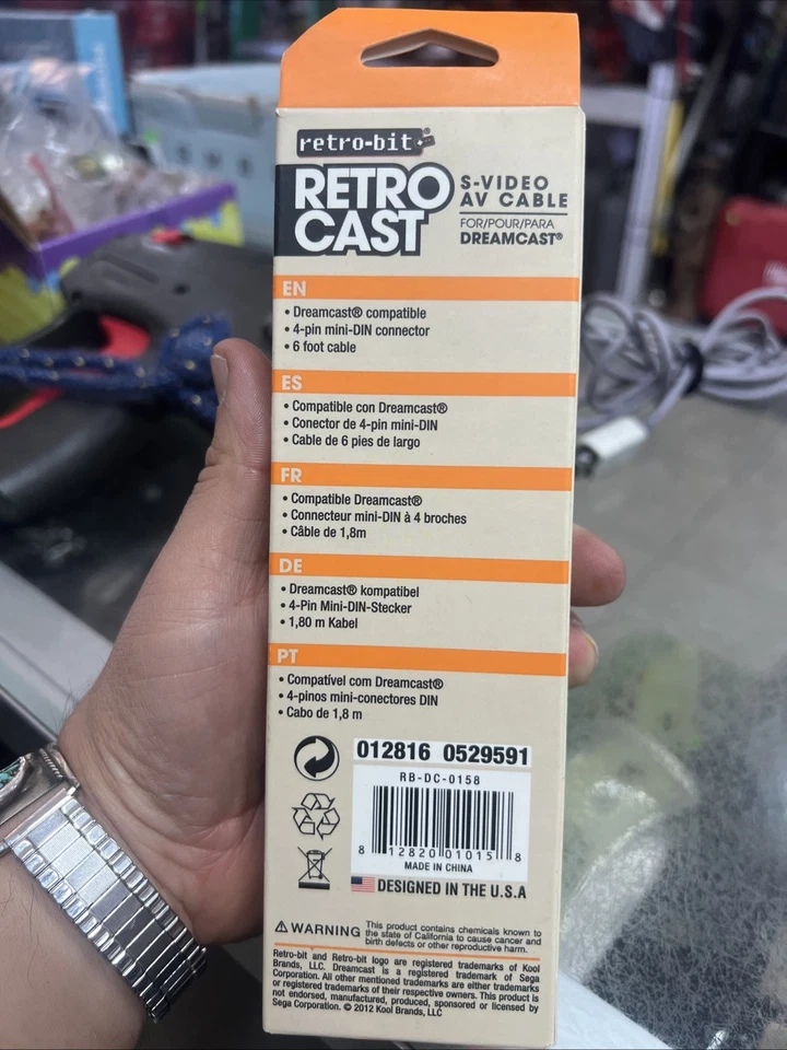 Retro-Bit AV Cable for Sega Dreamcast 6 Feet - Image 2 of 4