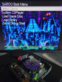 Sega Saturn Console HST-3210 w/ SAROO, FRAM  [For parts]