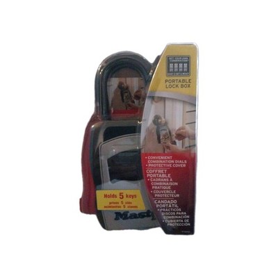 Master Lock 5400D Portable Lock Box Combination Realtors - Holds 5 Keys 