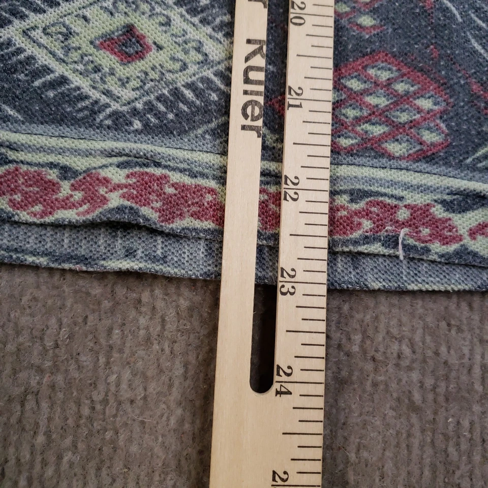 Vintage Bugle Boy Shirt Mens Medium Aztec Polo Southwest Geometric Pattern 90s - Image 4 of 4