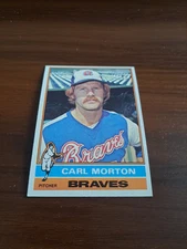 1976 TOPPS BASEBALL CARD # 328 CARL MORTON BRAVES PITCHER 