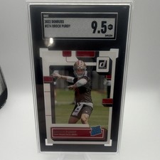 2022 Panini Donruss Rated Rookie Brock Purdy #374 SGC 9.5 49ers NFL Football