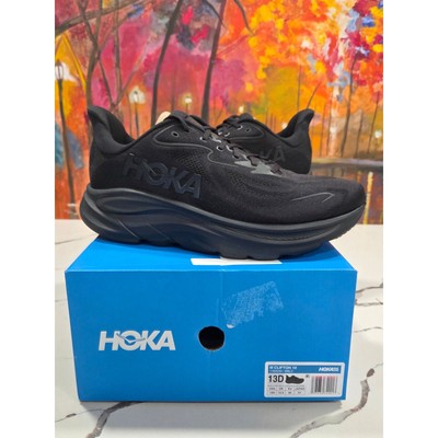 Size 13 - Hoka One One HOKA Clifton 10 Triple Black for sale  display picture 1