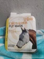 Cashel Crusader Fly Mask -Long Nose With Ears- Yearling/ Large Pony NEW OPEN BOX