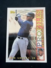1996 Topps Profiles By Kirby Puckett Ken Griffey Jr Seattle Mariners #AL-05 Mint