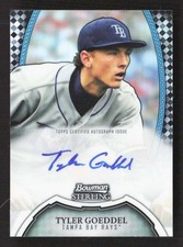 2011 Bowman Sterling Tyler Goeddel -TG Prospect Auto Tampa Bay Rays TV2304