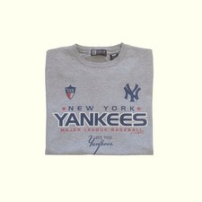 MLB YANKEES NEW YORK BASEBALL MAJESTIC MADE IN USA VTG 90s T SHIRT YOUTH SZ M