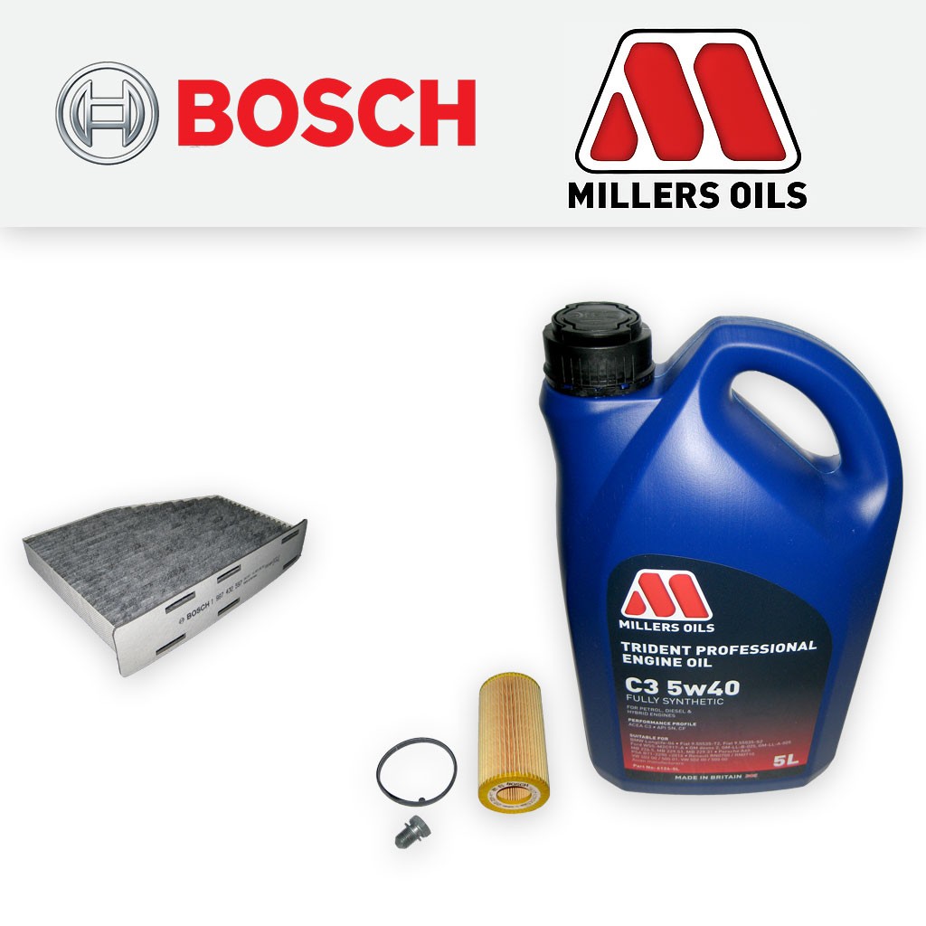 SERVICE KIT for AUDI TT (8J) TTS QUATTRO OIL CABIN FILTERS +5w40 OIL (2008-2014)