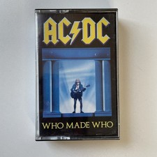 Who Made Who AC/DC Cassette 1986 Atlantic Tape Rock Music Album