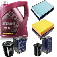 SCT Inspektionspaket 5L Mannol 5W-40 FüR VW Passat 1.8 T 20V Skoda Superb