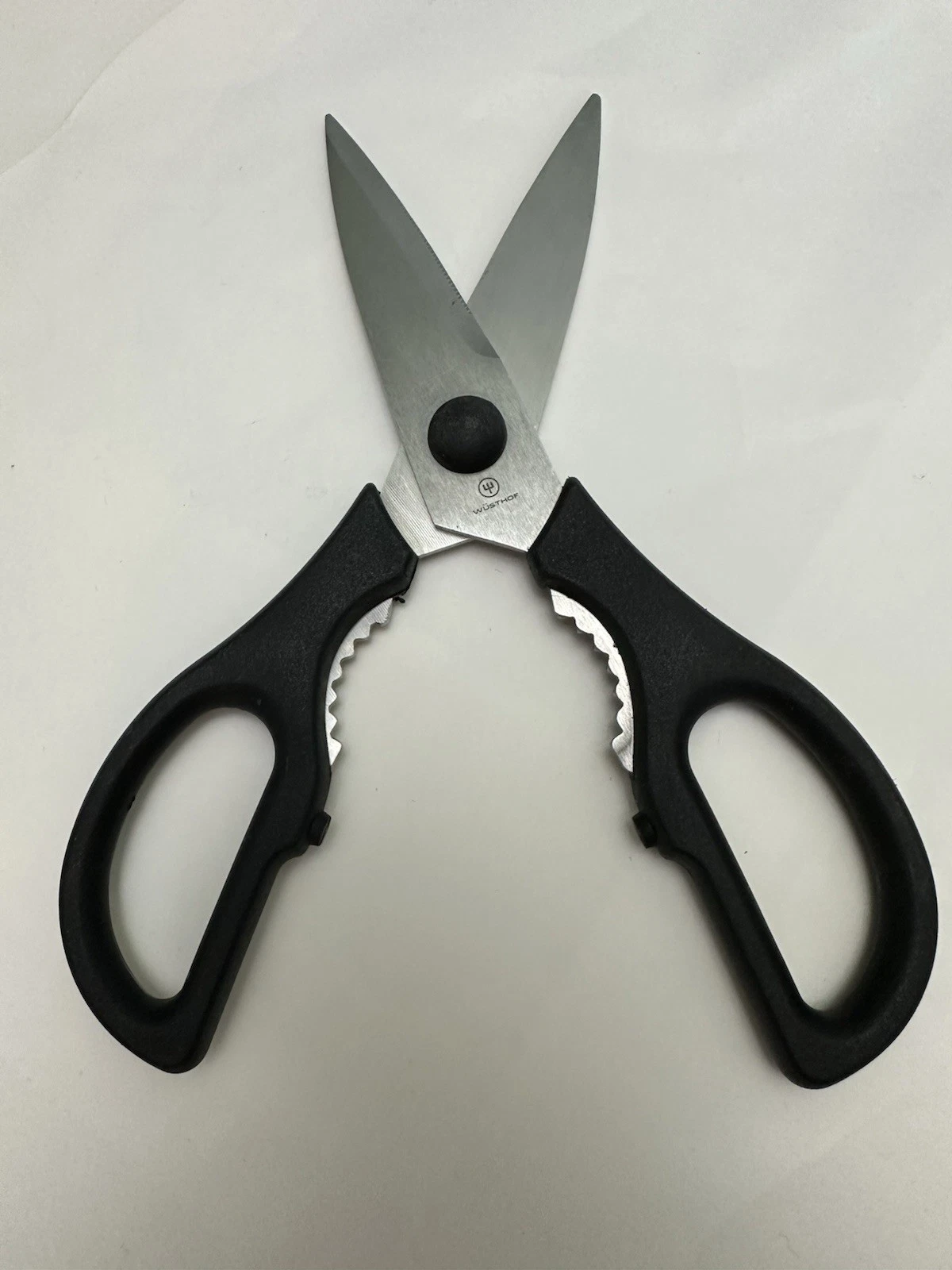 WUSTHOF STAINLESS STEEL KITCHEN SHEARS BOTTLE OPENER Take-A-Part serrated blade.