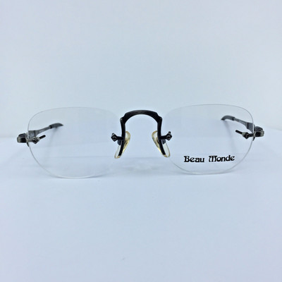 New Vintage Beau Monde Westbury Eyeglasses A C. AS Antique Silver 50-20mm Japan