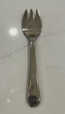 Vtg Leonard Small Silver Plated 5  Children's Fork Made in Italy MCM