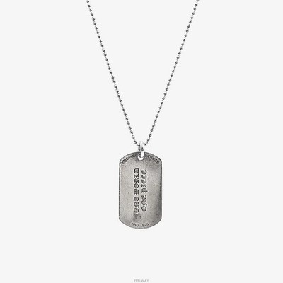 Chrom Herzen Erkennungsmarke Anhänger mit Kugelkette Halskette BVKZBZ0U 159488938 [U]