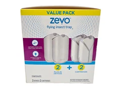 NEW! Zevo Flying Insect Trap – Includes 2 Devices & 2 Cartridges Free Shipping!!