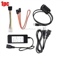 3 In 1 Usb 2.0 To Sata/Ide Adapter Cable Power Cord New Ic nr