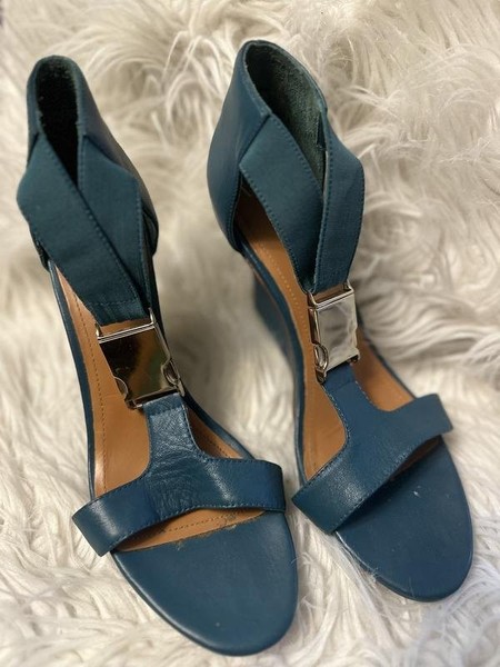 Women & Other Stories Heels Turquoise Leather 39