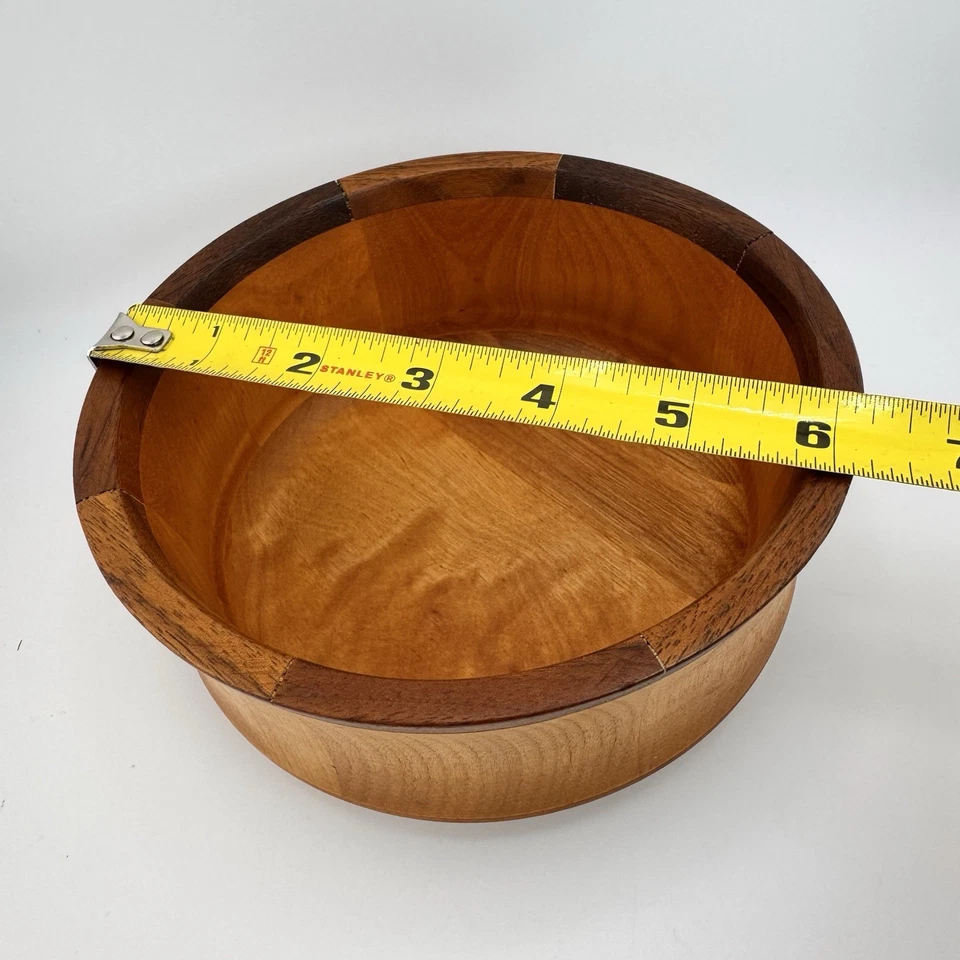 Vermont Bowl Co. 6,25” Madera Decorativo Snack Bowl Firma John McLeod Designs Foto 3 de 4