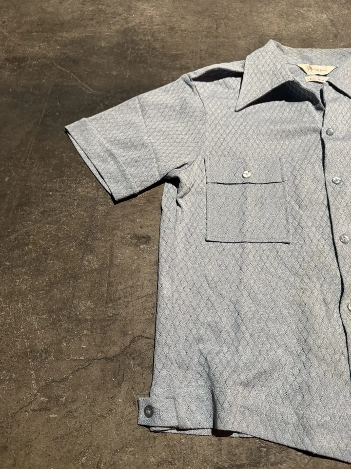 Camisa jac vintage Mr California para hombre cuello lazo mediano Foto 3 de 4