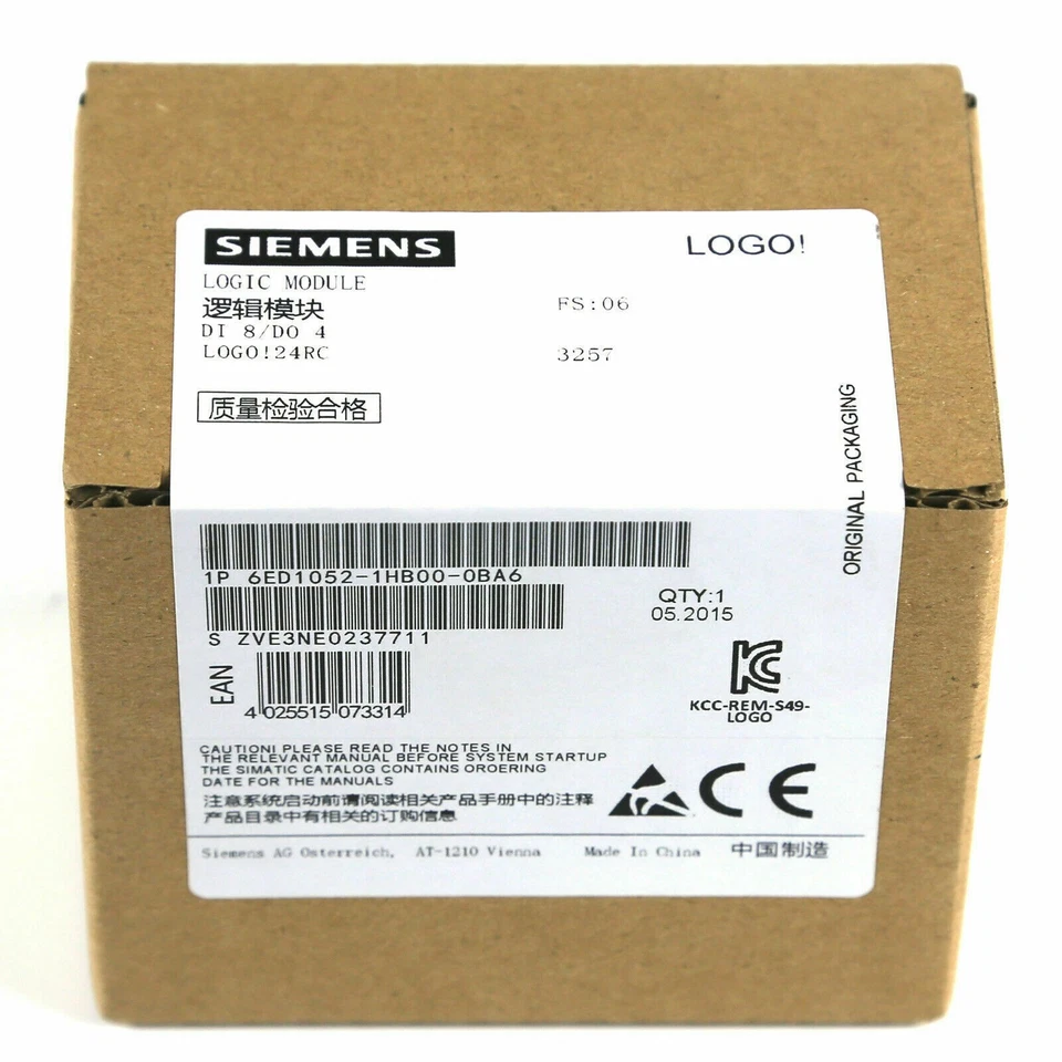 New Siemens LOGO 24RC logic module 6ED1052-1HB00-0BA6 6ED1 052-1HB00-0BA6 - Image 2 of 3