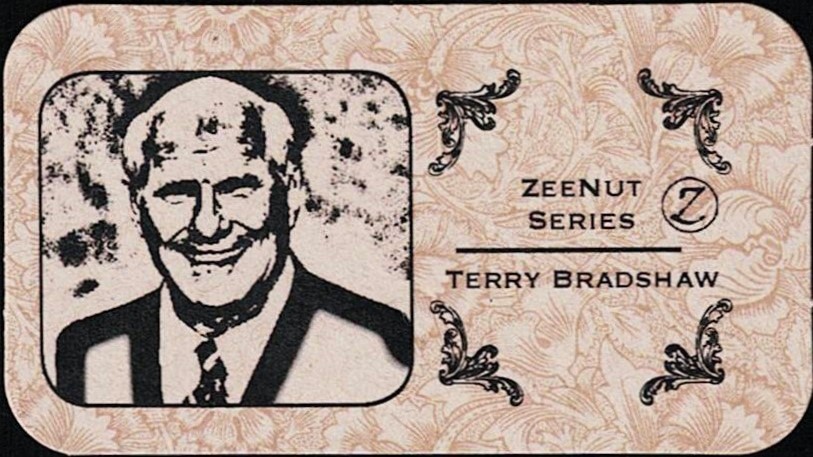 TERRY BRADSHAW - Z Series "SPOT THE WINNER" Tobacco Card - PITTSBURGH STEELERS
