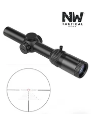 1-8x24mm FFP 30mm Tube MIL Reticle Riflescope w/Rubber Covers