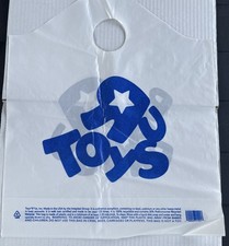 Toys R Us Babies R Us 2-Sided Plastic Shopping Bag 1x New Old Stock TRU Vintage
