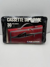 Case Logic CP30 Cassette Tape Case 30 Tapes Capacity Zippered Vtg 1999 Y2K