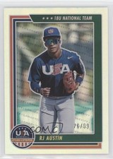 2022 Panini USA Baseball Stars & Stripes Holo Gold 76/99 RJ Austin #48 0d8