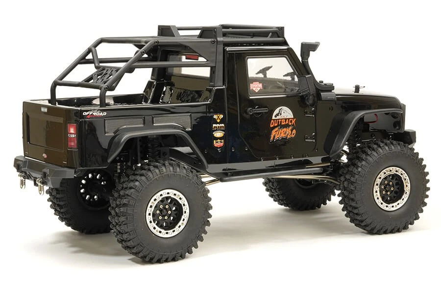 Camión sobre orugas FTX 1:10 Outback Fury 2.0 4x4 RTR de radiocontrol con luces - negro - Imagen 2 de 4
