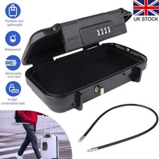 Portable Safe Box with Code Travel Safe, Combination Security Case Lock Box New