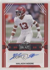 2022 Leaf Draft Auto Red Malachi Moore #BA-MM1 Auto qf8