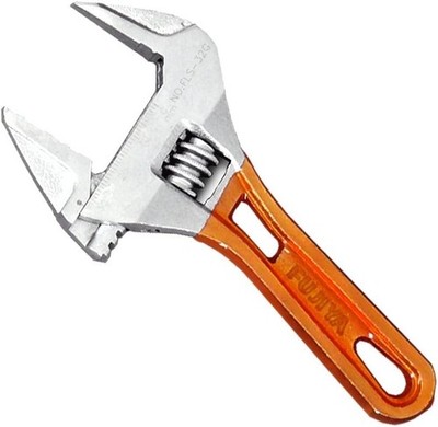 Tools, FLS-32G-F, Short Adjustable Wrench with Grip