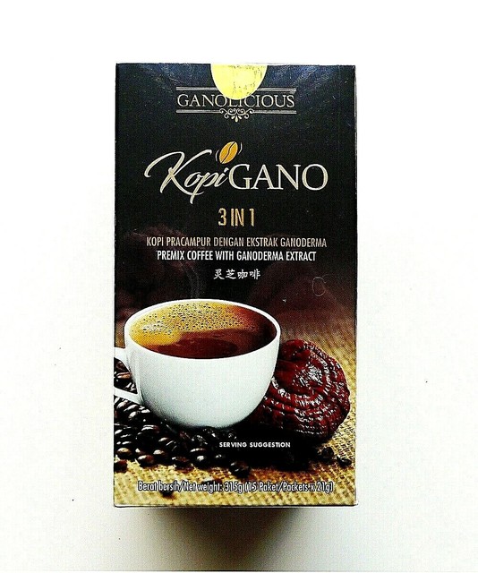 10 Boxes Gano Excel 3 in 1 Coffee Ganoderma Reishi Lingzhi