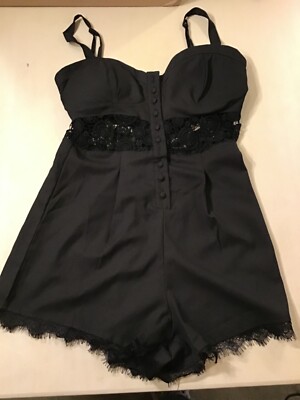 Caren Forbes Strappy Top Sleeveless Straps In Black Women's Size Medium in EUC