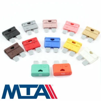 Standard Blade Sicherungen der Marke MTA - Top Qualität 12 V / 24 V 1 AMP - 40 AMP - Bild 1 von 4