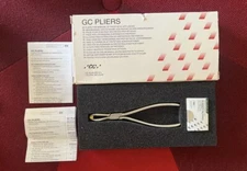 GC Pliers Temporary Crown Removal Instrument Set Rubber Tips Emery KY Plier Fuji