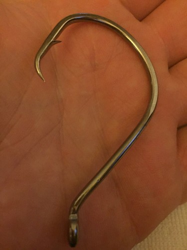 12/0 OFFSET CIRCLE HOOKS FOR TROPHY CATFISH! CATFISH BUSTERS TACKLE LIP STICKERS - Picture 2 of 6