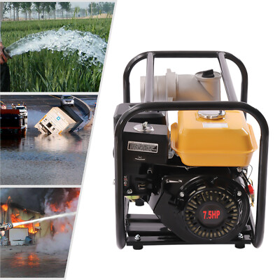 #ad 4 Stroke 7.5HP Gas Power Semi Trash Water Pump High Pressure Garden Irrigation $165.50