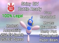   6IV Shiny Porygon-Z  Max Evs Isle of Armor Pokemon Sword and Shield 100 Legal