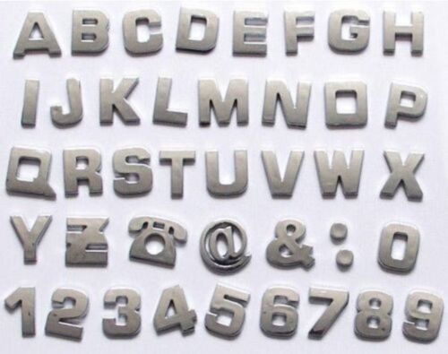 Chrom Aufkleber Auto 3D Buchstaben A -Z & 0 - 9 Auswahl Sticker selbstklebend  - 第 1/1 張圖片