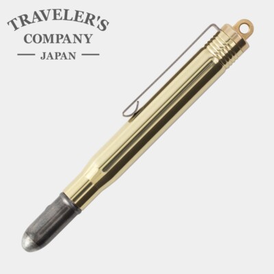 TRAVELER'S COMPANY Compact Brass Bullet Ball-Point Pen 0.5mm Made