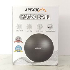 APEXUP Yoga Ball, Exercise, Pilates, anti Slip Stability, Heavy Duty 65cm